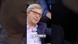 SGARBI “DOV’È IL RISPETTO PER I POVERI” 🔥😱 sgarbi politica meloni salvini business ita [upl. by Missie]