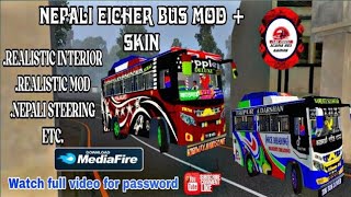 Nepali Eicher Bus Mod  How to Download amp Install [upl. by Namrej313]