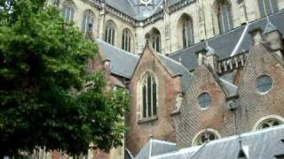 Carillon glockenspiel in the Great Church Grote Kerk or St Bavo in Haarlem the Netherlands [upl. by Mou991]