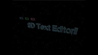 I made a 3D Text Editor from Scratch [upl. by Alejoa]