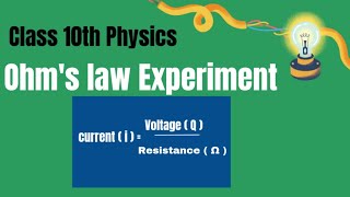 Ohms law Experiment Class 10  Electricity  Class 10 Physics [upl. by Gazzo]