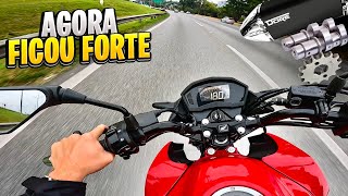 TOP SPEED COM PINHÃO 14 E 11000 RPM NA TWISTER COM COMANDO E DORE [upl. by Adnohrahs]