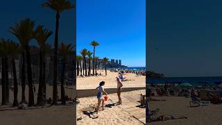 Benidorm Beach Walk Alicante  Spain [upl. by Ecirahc]