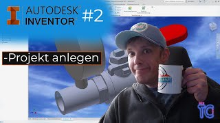 Autodesk Inventor 2 Projekt anlegen [upl. by Ahsemal]