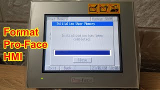 How to Initialize User Memory on Proface HMI  Cách Reset HMI ProFace về mặc định [upl. by Josy]