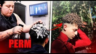 How To Get Curly Hair PERM TUTORIAL  Julian Barboza [upl. by Ursula712]