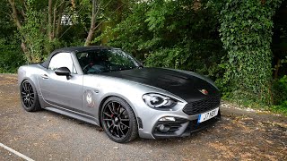 This TUNED Abarth 124 Spider is CRAZY [upl. by Essined]