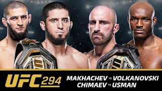 🔴 UFC 294 Live Stream  ISLAM MAKHACHEV v VOLKANOVSKI 2  USMAN v CHIMAEV  Full Show Watch Along [upl. by Nanine296]