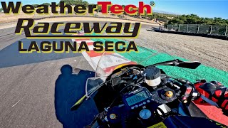 First ride at Laguna Seca  Yamaha R7 2024 [upl. by Onibag]