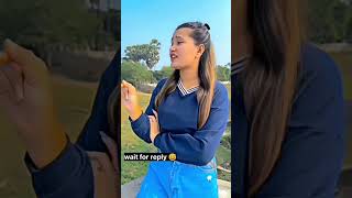 Wait for reply 🫣 funniest girls roast short videos 😂 shorts girlsroast comedy trending [upl. by Kciredor]