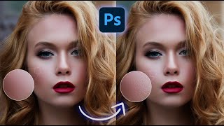 Add Pores amp Skin Texture  Photoshop Tutorial [upl. by Anyar]