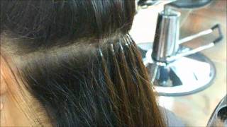 Keratin Glue Hair Extensions by Euphora Best Hair Salon in Queens NY [upl. by Marten]