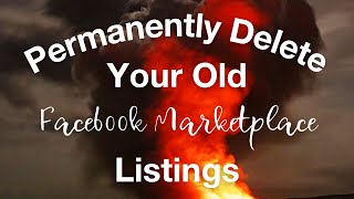 Facebook Marketplace How to Permanently Delete a Listing [upl. by Adnahsar]