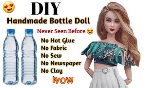 Diy Doll Jumpsuit Making In 1 minute ⚡  Easy Tutorial  Barbie 👗  Doll 👗  Artistic Dolls [upl. by Aryk487]