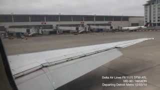 Delta MD90 Takeoff  Great Engine Sound [upl. by Swanson86]