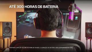 HyperX Cloud Alpha Wireless  300 horas de bateria [upl. by Eserehc925]