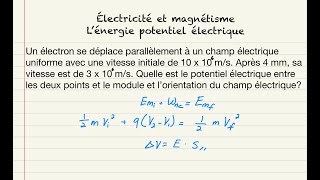 Lénergie potentielle électrique électricité et magnétisme [upl. by Eikkin691]