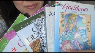 SassEskrafts ASMR My Color Book Collection  Session  Whispering  Chewing Gum  SassEkrafts [upl. by Ettenuj]