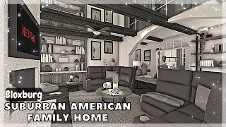 BLOXBURG Suburban American Family Home Speedbuild interior  full tour House Build [upl. by Lempres872]