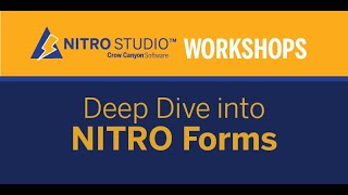 NITRO Workshop Deep Dive into NITRO Forms [upl. by Isabella]