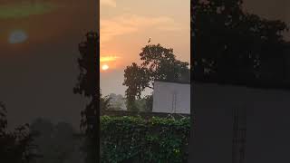 Sunrising behind Parasnath Hill Jharkhand Sammed Shikhar Jee [upl. by Nilyahs]