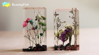 🌿 DIY Dried Flowers in Resin 🌼 [upl. by Alic]