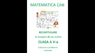 Recapitulare initiala  Lectia 8  Matematica  Cl 5  Probleme de varsta de transfer geometrie [upl. by Leftwich]