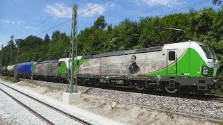 Wow  Was für ein Güterzug bei Stephanskirchen in Oberbayern [upl. by Kimble]