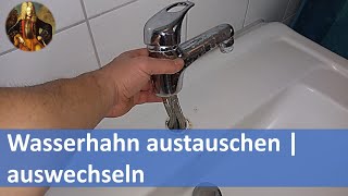 Wasserhahn austauschen  wechseln  montieren [upl. by Lerud775]