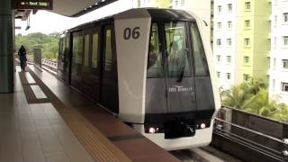 シンガポールLRT Punggol線 East Loop Coral Edge駅発車 [upl. by Burgener646]