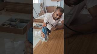 Router machine Door finishing😌 youtubeshorts shortvideos short interiordesign minivlog viral [upl. by Hazrit349]