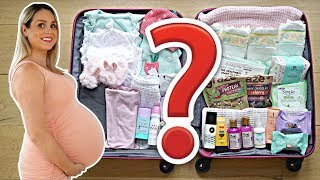 What’s in my HOSPITAL BAG for GIVING BIRTH  Family Fizz [upl. by Nesyt869]