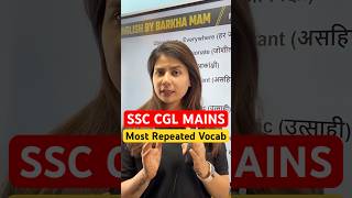 SSC CGL Mains Most Repeated Vocab shorts ssccgl ssc ssclab [upl. by Ojimmas]