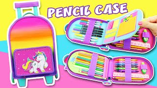 DIY UNICORN 🦄 Pencil Case  MINI Wheel Bag【 School Supplies 】  Back to SCHOOL  aPasos Crafts DIY [upl. by Tnerual]