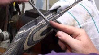 Sporterizing the Mosin Nagant Part 9 Inletting the Stock for the bent bolt [upl. by Cinderella]