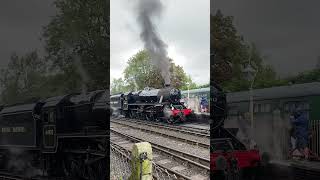 44932 leaving Bridgnorth with lots of wheel slip britishrailways railway train shorts [upl. by Navonoj352]