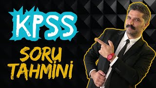 KPSS SORU TAHMİNİ  Rüştü Hoca [upl. by Gretna449]