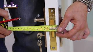 How to install a Mortise Mortice Lock and handles [upl. by Sirahc]