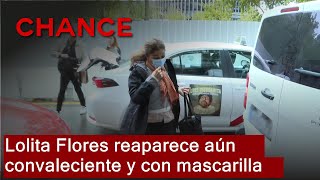 Lolita Flores reaparece aún convaleciente y con mascarilla tras la cancelaciones de Poncia [upl. by Groot29]