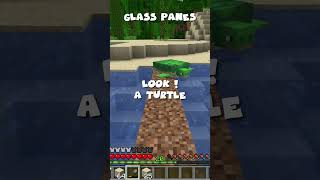 Lets Make Glass Panes in Minecraft Survival 😎😎 shorts [upl. by Hsinam438]