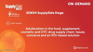 Adulteration in the food supplement cosmetic and OTC drug supply [upl. by Nedi]