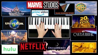 Movie and Streaming Studio Themes and Jingles  PIANO COVER [upl. by Marucci]