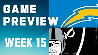 Los Angeles Chargers vs Las Vegas Raiders  2023 Week 15 Game Preview [upl. by Pincus521]