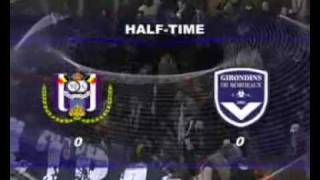 UEFA CUP 20072008 RSC Anderlecht 21 Bordeaux [upl. by Enelahs]