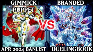 Gimmick Puppet vs Branded  High Rated  Dueling Book [upl. by Mihar110]