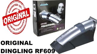 🇨🇳 MODEL RF609 DINGLING ORIGINAL PROFESSIONAL HAIR CLIPPER RAZOR CUTTING LENGTH UNBOXING REVIEW [upl. by Itoc928]