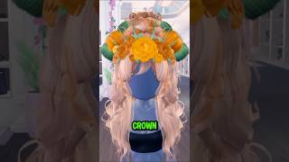 PUMPKIN CROWN HAIR COMBO IN DRESS TO IMPRESS dresstoimpress roblox [upl. by Emmie]