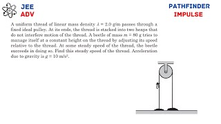 JEE Velocity Of Rope To Maintain The Beetles Height  Pathfinder [upl. by Samuelson]