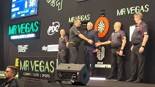 Live Darts Walkons  James Wade amp Luke Humphries  Grand Slam of Darts 2023 Wolverhampton [upl. by Einnij]