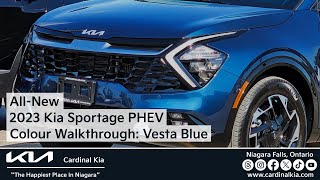 AllNew 2023 Kia Sportage PHEV  Colour Walkthrough Vesta Blue [upl. by Edalb]